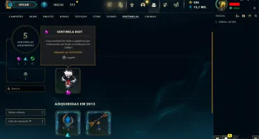 Conta LOL LVL 30 | 89 Campeões| 122 Skins |UNRANKED| 2013