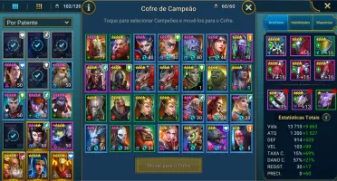 Conta Level 50 Com Vários Lendários no Riad Shadow Legends