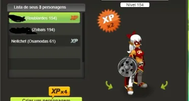 Conta zob 194/roub154 S/ certificar dofus serv pandawo