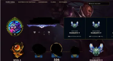 Conta League of Legends , Diamante 5 (solo/duo e flex)