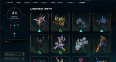 Conta com 427 skins + 44 Cromas