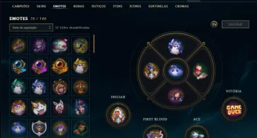 Conta com 427 skins + 44 Cromas