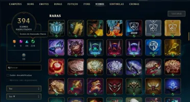 Conta com 427 skins + 44 Cromas