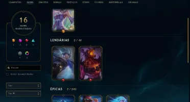 Contas league of legends com otimo mmr e varias skins