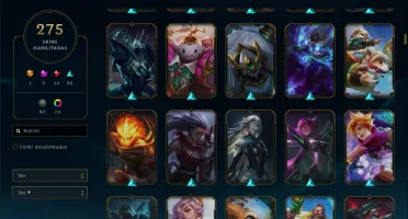 Conta LOL 275 skins platina 2