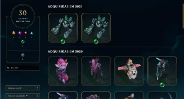 Conta LOL 275 skins platina 2