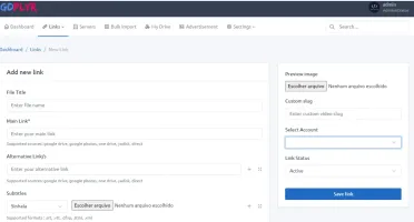 GDPLYR PRO - Google Drive Proxy Reprodutor de Videos
