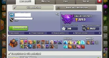 Conta Clash of Clans cv10 recente (5 construtor)
