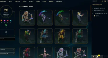 Conta LOL/ SKINS RARAS