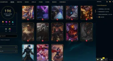 Conta LOL/ SKINS RARAS