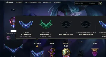 Esmeralda 4 com TODOS os champs e 199 Skins ( Nivel 865 )