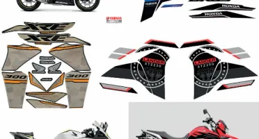 Pacote Completo com 1.500 Adesivos Editáveis para Motos!