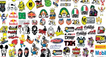 Pacote Completo com 1.500 Adesivos Editáveis para Motos!