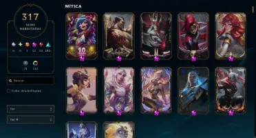 Conta lol mono lux e swain, atualmente ouro 2