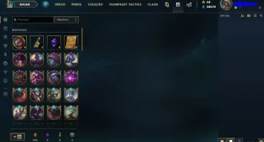 Conta LoL Platina 4, todos os campeões, 84 skins e 40k ea.