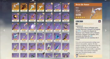 CONTA GENSHIN AR 57 - 11 CINCO ESTRELAS - MUITO BEM BUILDADA