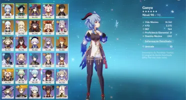 CONTA GENSHIN AR 57 - 11 CINCO ESTRELAS - MUITO BEM BUILDADA