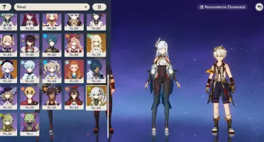 Conta Genshin AR 59. Endgame, Fulll Build