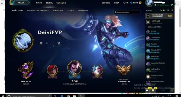 CONTA DE LOL COM MUITOS CHAMPS E SKINS