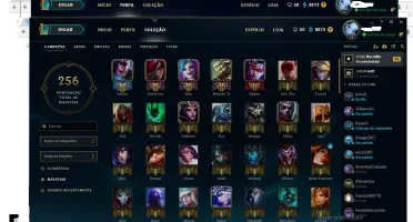 CONTA DE LOL COM MUITOS CHAMPS E SKINS