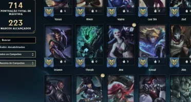 CONTA DO LOL COM MAIS DE 500 SKINS E TODOS CAMPEÕES