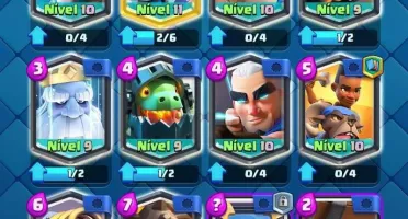 Conta de clash royale, Nivel 10, Cartas 90/107, Arena 14