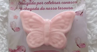 Borboleta Rosa - Kit 10 - Lembrancinhas Prontas