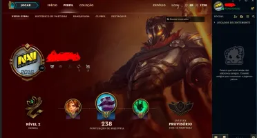 Conta LOL borda Ouro l, 104 Campeões, 105 Skins, 3 Ultimates