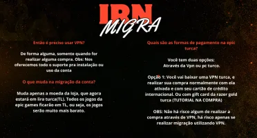 Migra sua conta Epic Games (Menor preço da DFG)
