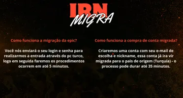 Migra sua conta Epic Games (Menor preço da DFG)