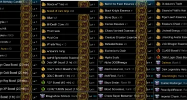 Conta End Game AQW