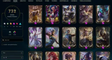 conta lol +700 skins league of legends
