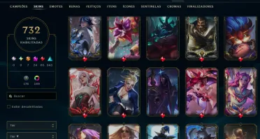 conta lol +700 skins league of legends