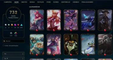 conta lol +700 skins league of legends