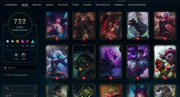 conta lol +700 skins league of legends