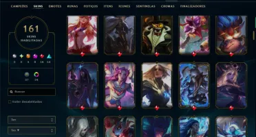 Prata 4 com TODOS os Champs e 161 Skins +7 Prestigios