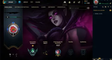 Conta LoL Platina 2 - 46 Campeões E 2 Skins - Mt Espólios