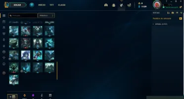 Conta LoL Platina 2 - 46 Campeões E 2 Skins - Mt Espólios