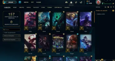 Conta LoL Platina 2 - 46 Campeões E 2 Skins - Mt Espólios