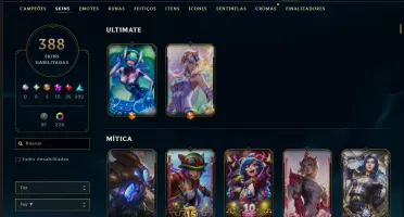 Conta League Of Legends Lvl 668 /// 388 Skins