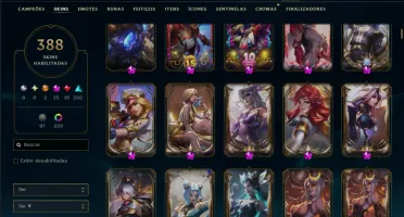 Conta League Of Legends Lvl 668 /// 388 Skins