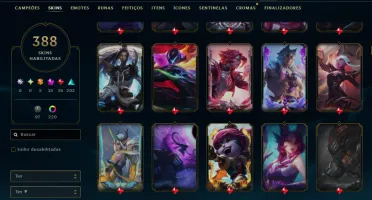 Conta League Of Legends Lvl 668 /// 388 Skins
