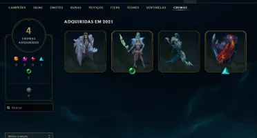 conta league of legends 800 reais em skins BARATO