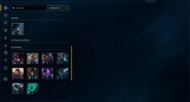 conta league of legends 800 reais em skins BARATO