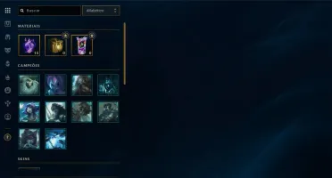 conta league of legends 800 reais em skins BARATO