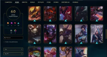 Conta Ferro 1 com 83 Champs e 60 Skins ( MONO ADC )