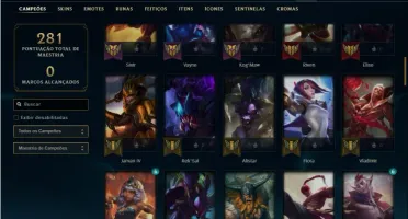 Conta Ferro 1 com 83 Champs e 60 Skins ( MONO ADC )