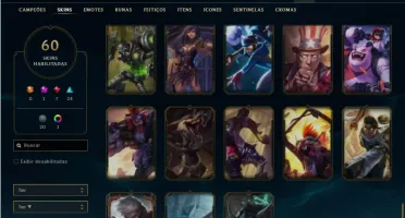 Conta Ferro 1 com 83 Champs e 60 Skins ( MONO ADC )