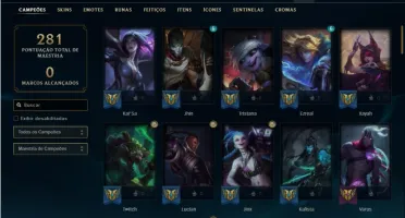 Conta Ferro 1 com 83 Champs e 60 Skins ( MONO ADC )
