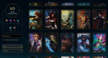 Conta LoL Platina 3 TODOS os champs 60 skins épicas e legado